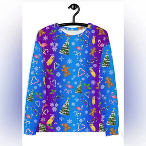 New Lauren of Palm Springs “A Holly Jolly Y2K” Sweatshirt Sz Large